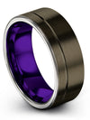 Simple Wedding Band Tungsten Engagement Womans Ring Set I Love You Scientist - Charming Jewelers