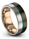 Wedding Sets Gunmetal Engraved Tungsten Ring for Womans Gunmetal Band Plain - Charming Jewelers