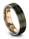 Dainty Wedding Ring Gunmetal Tungsten Wedding Ring for Guys Simple Rings - Charming Jewelers