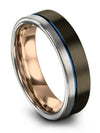 Promise Band Male Gunmetal Promise Ring for Lady Tungsten Wife and Her Set Male - Charming Jewelers