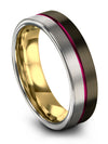 Wedding Bands for Husband Engraved Brushed Tungsten Ring for Men Man Large - Charming Jewelers