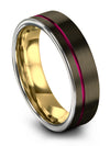 Gunmetal Plain Wedding Band Wedding Rings for Woman Tungsten Carbide Gunmetal - Charming Jewelers