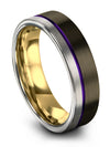 Weddings Band Gunmetal Male Ring Tungsten Set of Rings Gunmetal Cashier - Charming Jewelers