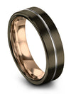Gunmetal Plain Wedding Band Wedding Rings for Woman Tungsten Carbide Gunmetal - Charming Jewelers