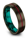 Womans Gunmetal Jewelry Gunmetal Tungsten Carbide Band for Female Scientist - Charming Jewelers