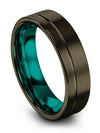 Lady Gunmetal Metal Promise Rings Tungsten Gunmetal Ring