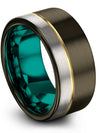 Graduates Wedding Ring Tungsten Carbide Band Fiance and Her Jewelry Ring Men - Charming Jewelers