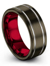 Wedding Bands and Engagement Woman Rings for Men Tungsten Bands for Guys Matte - Charming Jewelers