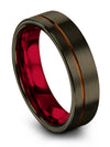 Gunmetal Wedding Sets Wife and Girlfriend Tungsten Band for Couples Cute Couple - Charming Jewelers