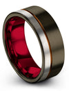 Men Carbide Promise Rings Tungsten Engagement Band Him Fiance Bands Anniversary - Charming Jewelers