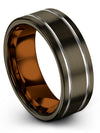 Tungsten Wedding Bands Sets for Men&#39;s Womans Band Tungsten 8mm Simple Ring Set - Charming Jewelers