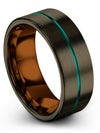 Carbide Wedding Band Tungsten Bands 8mm Woman I Love You Anniversary Gifts - Charming Jewelers