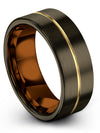 Ladies and Men&#39;s Wedding Rings Sets Tungsten Wedding Bands Men 8mm Band - Charming Jewelers