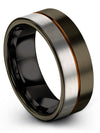 Simple Wedding Bands Set for Her and Her Tungsten Carbide Engagement Woman - Charming Jewelers