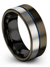 Unique Men Wedding Ring Tungsten Gunmetal Rings Lady Promise Ring Woman&#39;s - Charming Jewelers