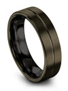 Guy Gunmetal Wedding Ring Tungsten Matching Ring for Couples Gunmetal - Charming Jewelers