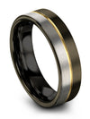 Wedding Rings Sets Wife and Wife Dainty Wedding Ring Gunmetal Physician Rings - Charming Jewelers