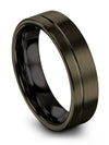 Guy Jewelry Gunmetal Tungsten Ring for Men&#39;s 6mm His and Her Engagement Lady - Charming Jewelers