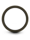 Male Finger Band Gunmetal Tungsten Carbide Gunmetal Customize Promise Band 8mm - Charming Jewelers
