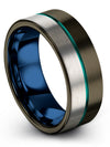 Wedding Sets for Wife and Him Tungsten Woman Bands Gunmetal Men&#39;s Rings Set - Charming Jewelers