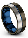 Gunmetal Wedding Band Rings Common Tungsten Rings Set of Cute Band Best Gifts - Charming Jewelers