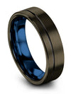 Weddings Bands for Guy Ladies Gunmetal Tungsten Carbide Wedding Bands I Love - Charming Jewelers