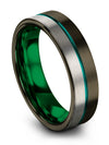 Tungsten Girlfriend and Fiance Wedding Rings Dainty Tungsten Ring Mid Finger - Charming Jewelers