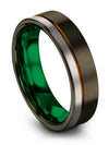 Dainty Promise Band Tungsten and Gunmetal Rings for Ladies Gunmetal Ring - Charming Jewelers