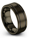 Woman Promise Ring 8mm Tungsten Carbide Rings 8mm Promise Ring for Couples Set - Charming Jewelers