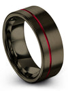 Wedding Band for Female Unique Tungsten Carbide Bands for Men Engraved Plain - Charming Jewelers