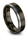 Men&#39;s Tungsten Promise Band Gunmetal Tungsten Carbide Bands Him and Him - Charming Jewelers