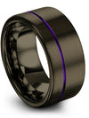 Matching Promise Rings Tungsten Carbide Wedding Bands Band Matching Lawyer Ring - Charming Jewelers