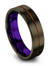 Gunmetal Unique Lady Wedding Bands Engraved Tungsten Ring for Womans - Charming Jewelers