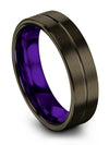 Groove Wedding Band Lady One of a Kind Tungsten Bands Simple Engagement Men&#39;s - Charming Jewelers