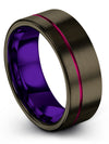 Customized Wedding Ring Tungsten Ring Ladies 8mm Custom Promise Rings Happy - Charming Jewelers