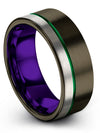 Wedding Engagement Men Set Tungsten Wedding Ring Set Gunmetal Jewlery Bands - Charming Jewelers