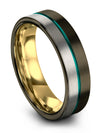 Wedding Rings Gunmetal Tungsten Wedding Bands Lady Gunmetal Flat Engagement - Charming Jewelers