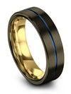 Wedding Rings for Woman and Guys Set Tungsten Gunmetal Womans Bands Promise - Charming Jewelers