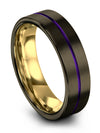 Ladies Wedding Band Gunmetal Tungsten Bands 6mm Wife Engineer Rings Fiance - Charming Jewelers