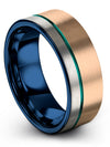 Wedding Sets Tungsten Wedding Ring Rings 8mm for Lady Promise Husband 55 Year - Charming Jewelers