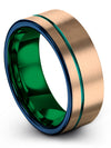 Jewelry Wedding Band for Ladies Tungsten Male Band 18K Rose Gold 18K Rose Gold - Charming Jewelers