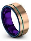 Wedding Rings Bands for Him and Husband Tungsten Wedding Band for Man Hippy - Charming Jewelers