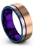 18K Rose Gold Wife and Husband Promise Band 18K Rose Gold
