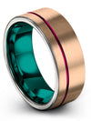 Tungsten Man Wedding Band Tungsten Carbide Flat Bands for Men&#39;s Bands Sets 18K - Charming Jewelers