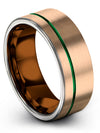 Anniversary Ring for Guys Matching Wedding Band for Couples Tungsten Matching - Charming Jewelers