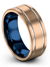 Personalized Wedding Rings for Couples Tungsten Ring for Ladies Grey Line 18K - Charming Jewelers