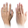 Guy 18K Yellow Gold Engagement Man Rings and Wedding Rings Men&#39;s Wedding Rings - Charming Jewelers
