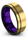 Womans Unique Wedding Ring 18K Yellow Gold Ladies Wedding Bands Tungsten Small - Charming Jewelers