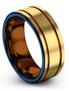 Simple Promise Rings for Guys Tungsten Groove Ring Set of Cute Bands Graduate - Charming Jewelers