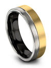 18K Yellow Gold Woman&#39;s Tungsten Anniversary Ring Tungsten